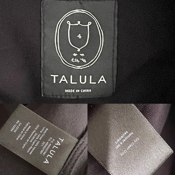 Aritzia Talula Kent Lightweight Open Blazer Black 4 - Picture 6 of 6